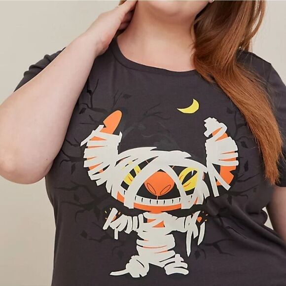 Torrid Disney Lilo and Stitch Plus Size 1X 14-16 Halloween Mummy T-Shirt Dress - Picture 3 of 7